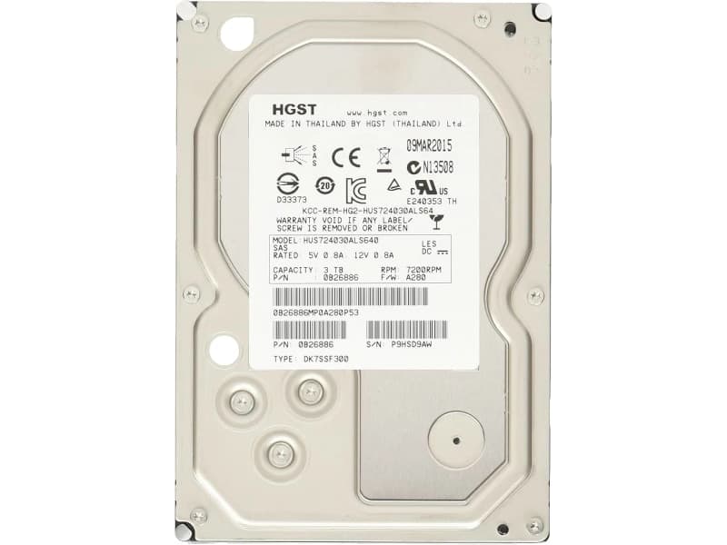HGST 3TB SAS DİSK