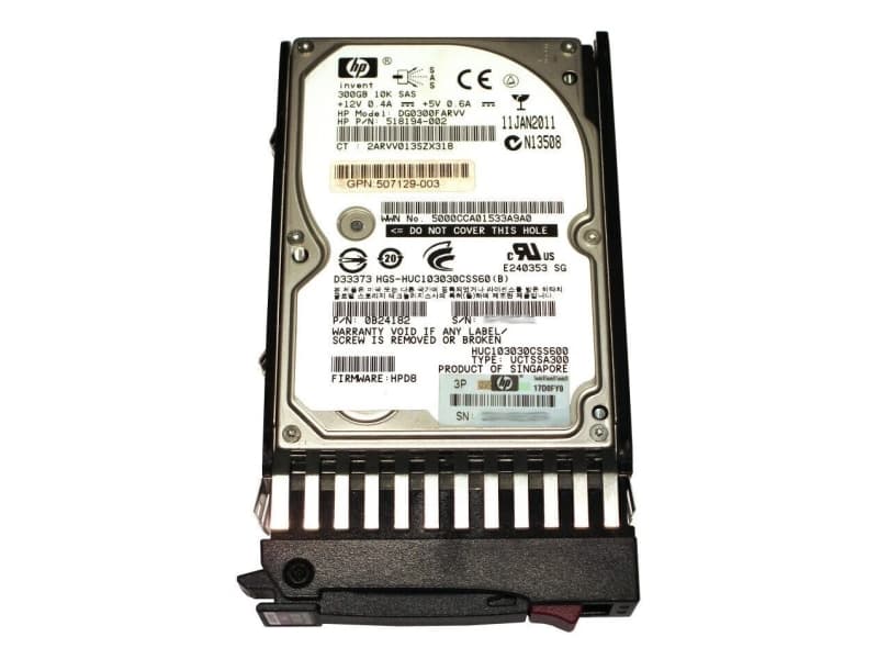 HP EGO300FBVFL 300GB 10K SAS Server disk